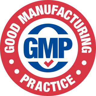 Good Manufacturing Practice (GMP) certified badge